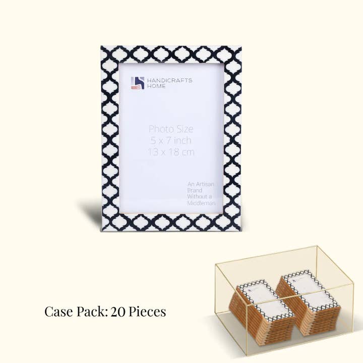 Muqeem & Brothers - Wholesale Picture Frame - Decorative Picture Frames Casablanca Negra,5x7, Pack of 20