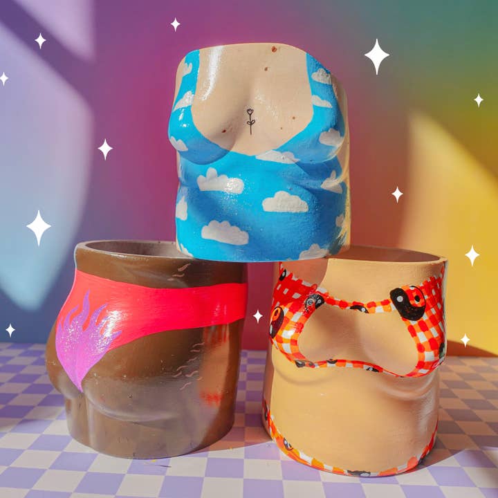 PREORDER Custom Body~Positive Pot 🌷 for wholesale by Meg Garrod Art