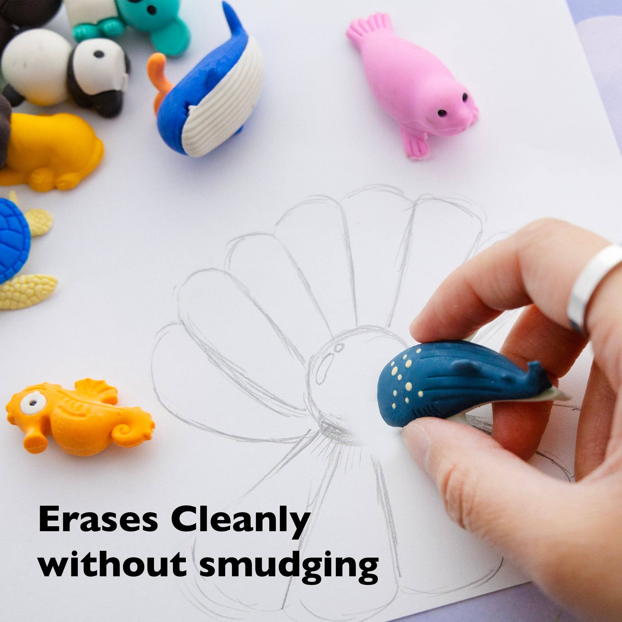 Luna Office Supply -  Everyday Essential - Venta al por mayor Gomas de borrar - Conjuntos de gomas de borrar 3D Wildlife Adventures3