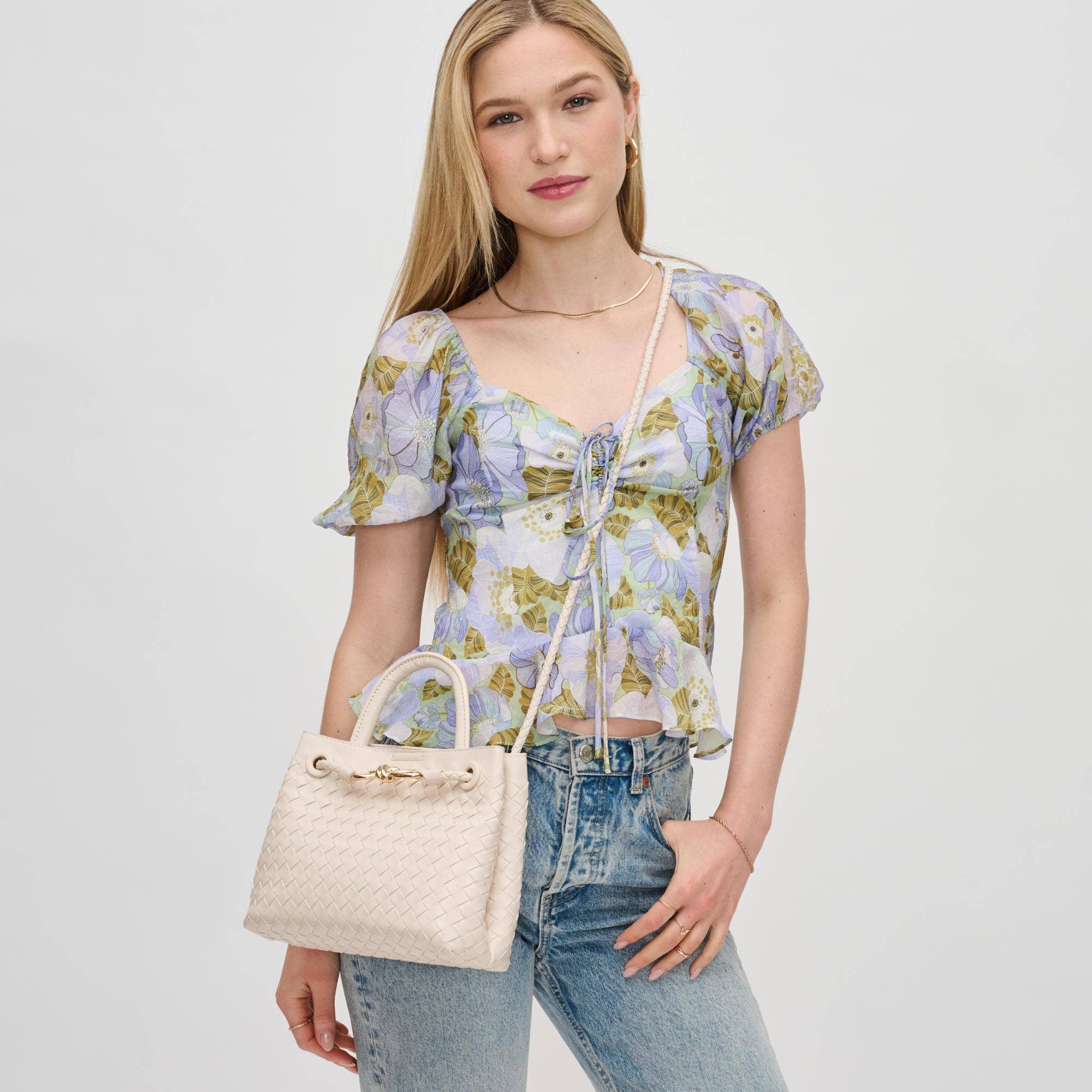 Urban Expressions – bolsa tiracolo - Mulher por atacado – Bolsa Transversal Blakely em Couro Vegano Trançado8