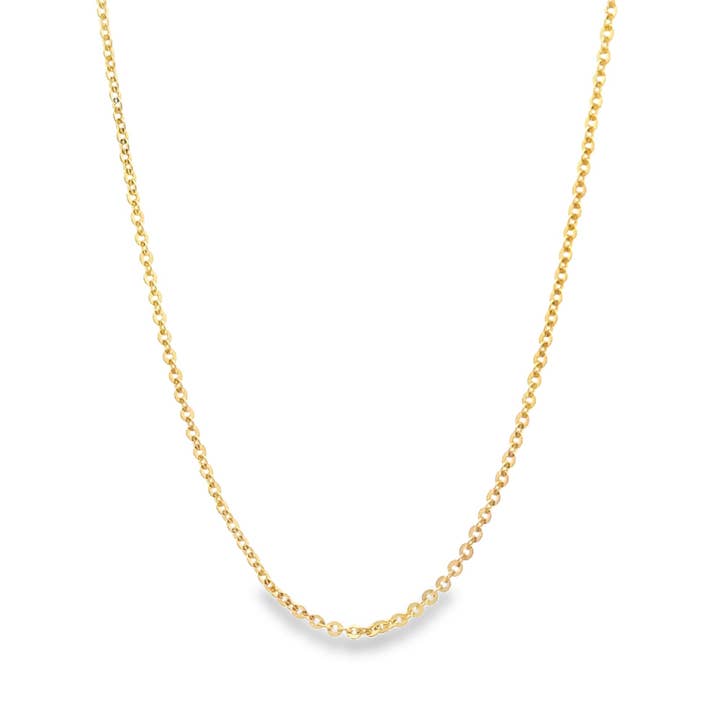 MIA Jewelry - Wholesale Link & Chain Necklace - 18K Gold Filled 2mm Rolo Chain (F68)