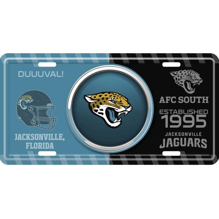 Jacksonville Jaguars Bullseye nummerplade for engroshandel hos Signs 4 Fun