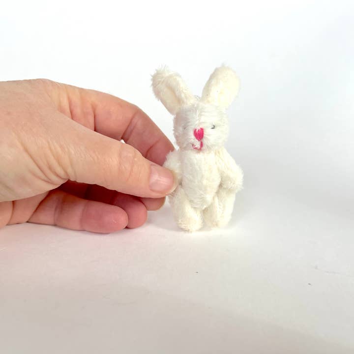 The Gifted Rat - Wholesale Stuffed/Plush Toy - Kids & Baby - Miniature Plush Bunny Rabbit White2