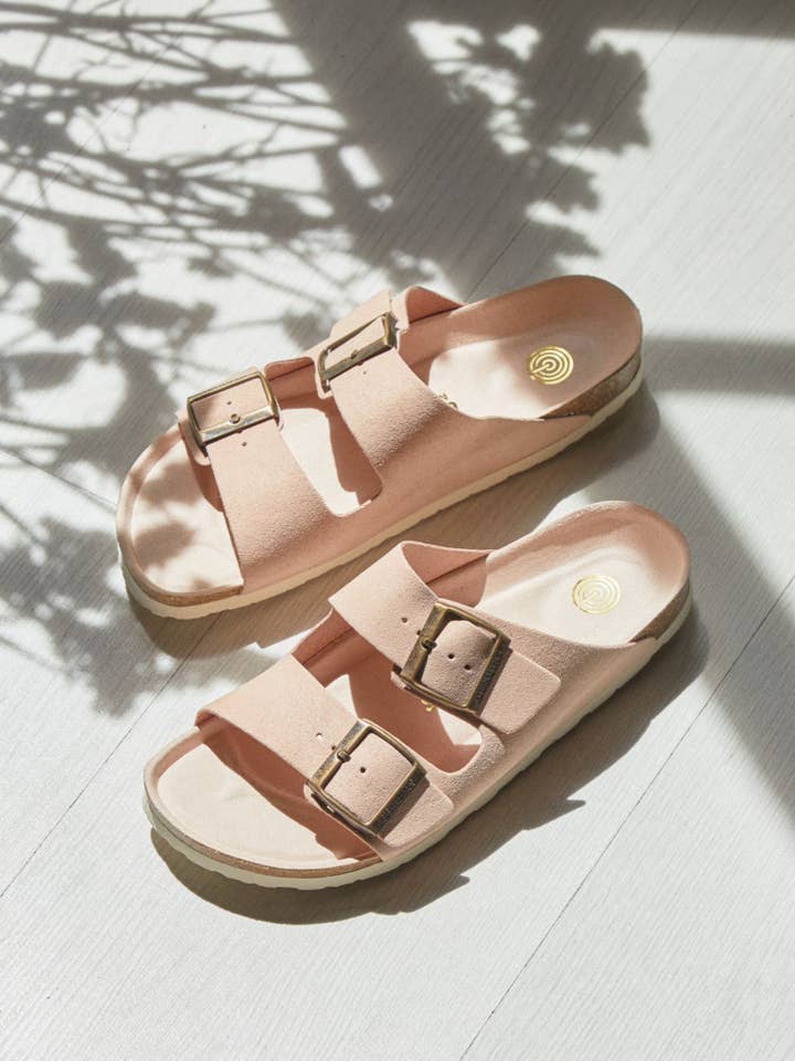 GENUINS - Wholesale Sandals - Women's - HAWAII VEGAN SUEDE NUDE
