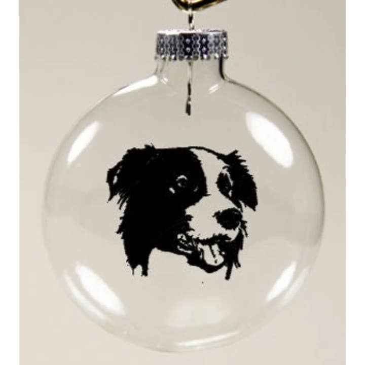 Border Collie Dog Shatterproof Ornament Christmas for wholesale by Witchcrafted in MI