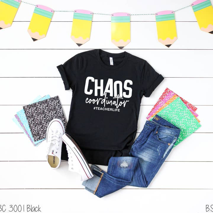 Bama Screens - Wholesale Sublimation Transfer - Chaos Coordinator #Teacherlife #BS2011