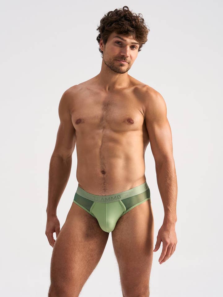 Slip Sottile Trasparente - Salvia per la vendita all'ingrosso da parte di TEAMM8