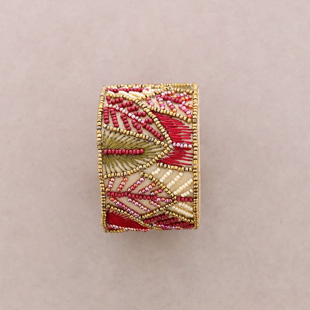 Sonata – wholesale Cuff bracelet – Adjustable Bracelet, Sequins, Leaves2