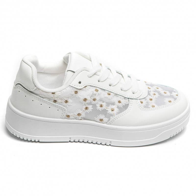 idealshoes - Wholesale Sneakers - Dames - idealshoes dames sneakers met bloemenprint19