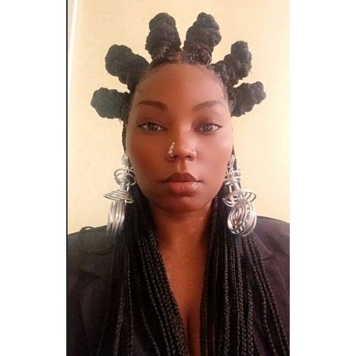 Andrea Lashay Collection - Wholesale Dangle Earrings - Bold spiral Statement earrings 1