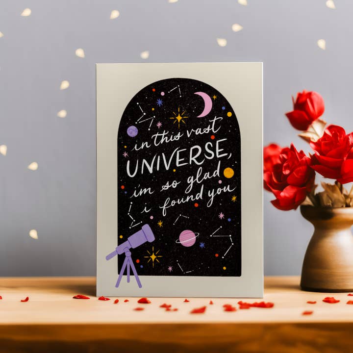 Julia Kestner Designs - Vendita all'ingrosso Biglietti per San Valentino - Carta Vast Universe3
