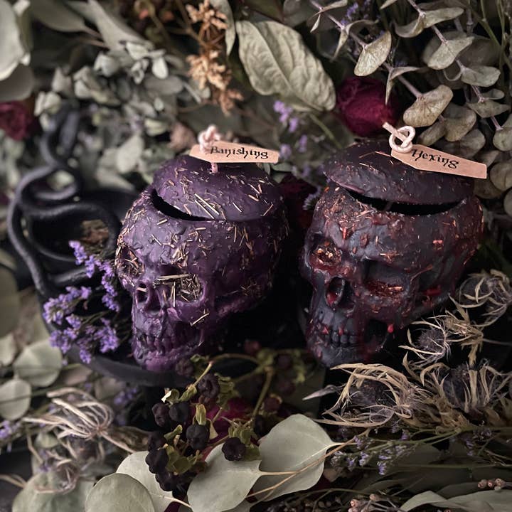 ComaVVitch - Wholesale Votive Candle - Dressed Thought Control Candles | Skull Candles | Witchcraft0