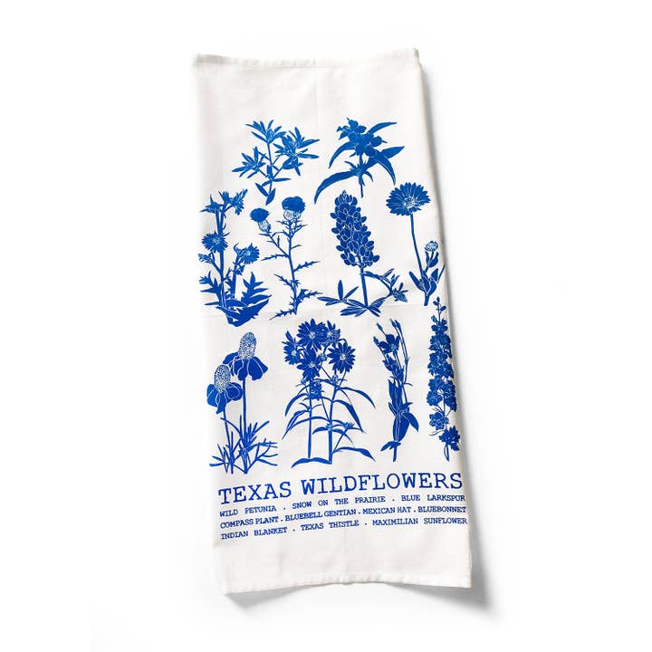 Planetarium - Wholesale Tea Towel - Texas wildflowers tea towel1
