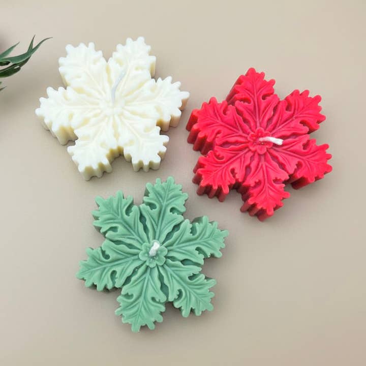Christmas Snowflake Tealight Candles - Festive Home Decor for wholesale by Eli and Things