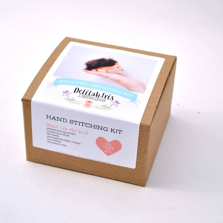 DelilahIris Designs – wholesale Craft sewing kit – Hedgehog DIY Stuffed Animal Craft Sewing Kit5