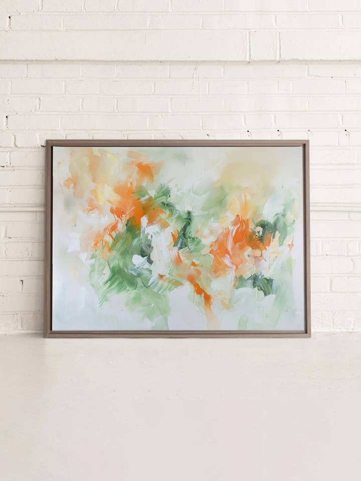 ABSTRACT JUNGLE, oeuvre sur toile imprimée pour la vente par Oleka Canvas