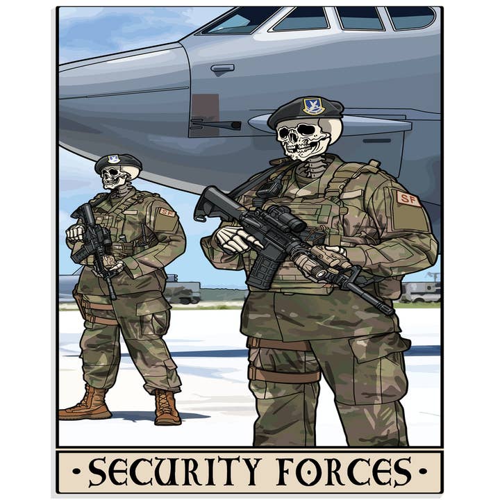 Security Forces Acrylic Print for wholesale by Platoon Daddy LLC