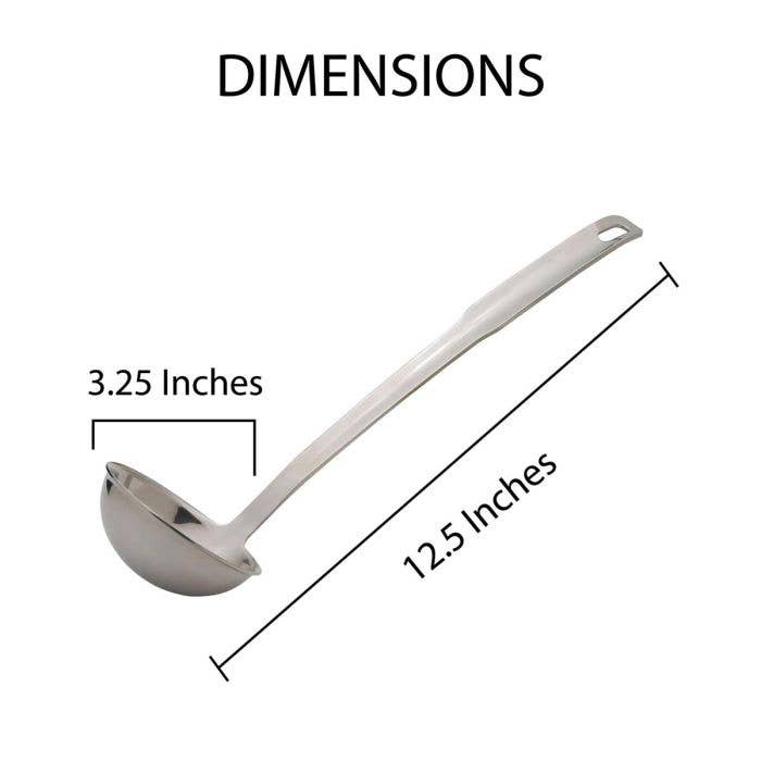HIC - Harold Import Co. - Wholesale Kitchen Tool/Gadget - HIC Kitchen Stainless Steel Ladle, 12.5in2