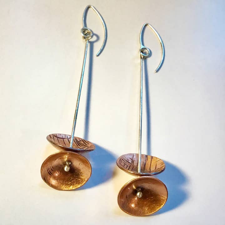 Bells Earrings for wholesale by JL Merrill Metalworks