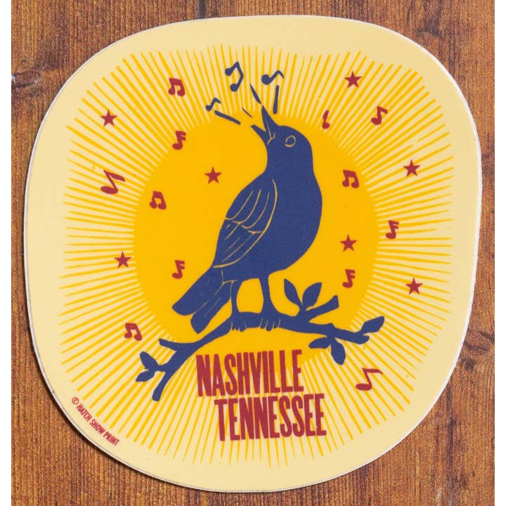 Adesivo Bluebird por atacado de Hatch Show Print