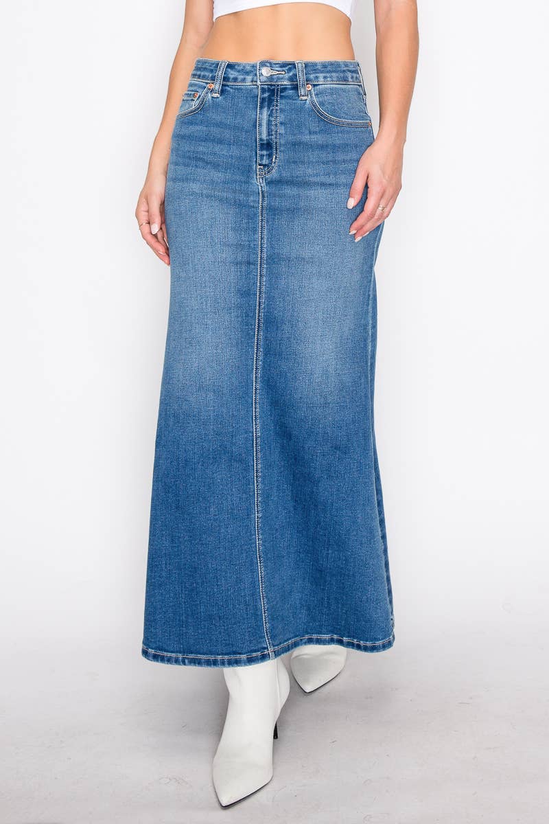 ARTEMIS VINTAGE - Wholesale Jeans - Dames - Denim maxi zeemeerminrok1