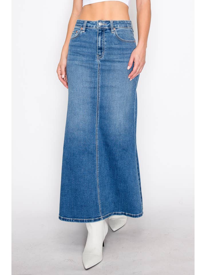 ARTEMIS VINTAGE - Wholesale Jeans - Dames - Denim maxi zeemeerminrok1