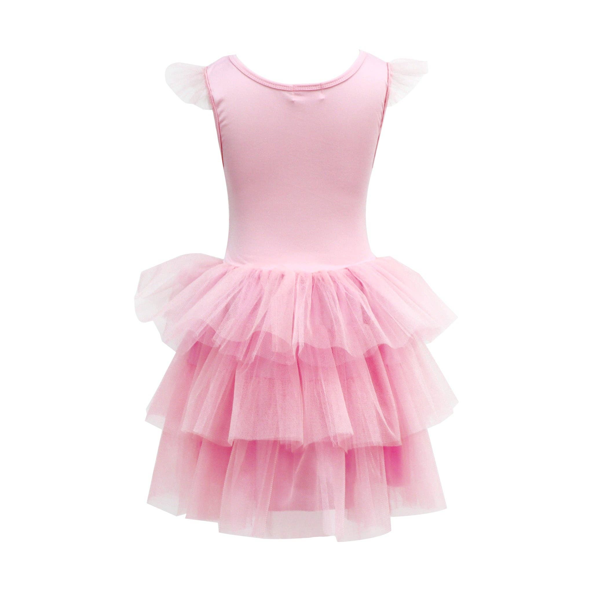 Pink Poppy USA - Vente Robe – enfant - Claris - La souris la plus chic de Paris™ Robe tendance en tulle rose, 5-6 ans2