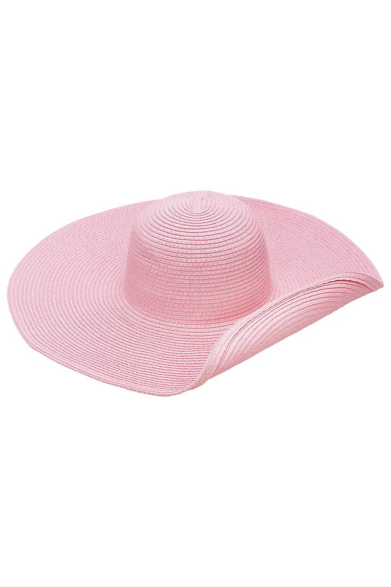 Cap Zone - Wholesale Straw Hat - Women's - Wire Brim Straw Beach Sun Hat43