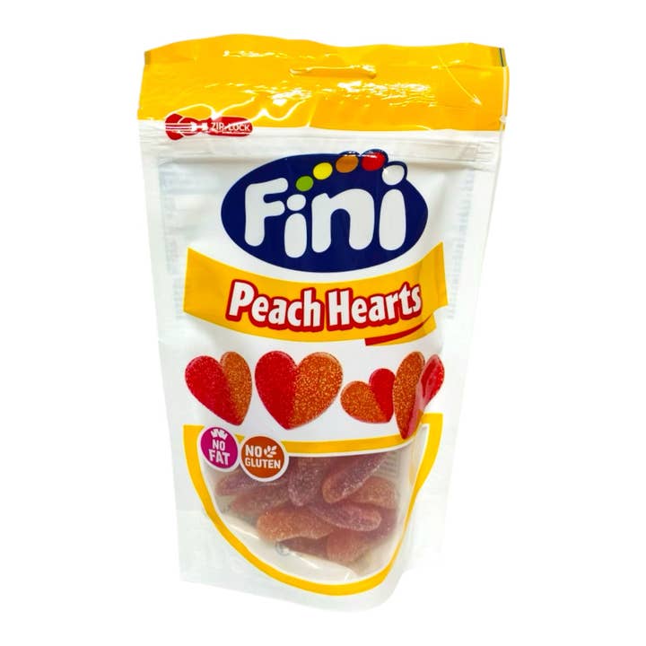 Fini Peach- Hearts Gummies 150g for wholesale by Made in eatalia
