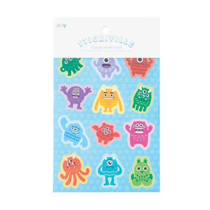 Stickiville Stickers: Monsters - Book (10 Sheets) for wholesale by OOLY