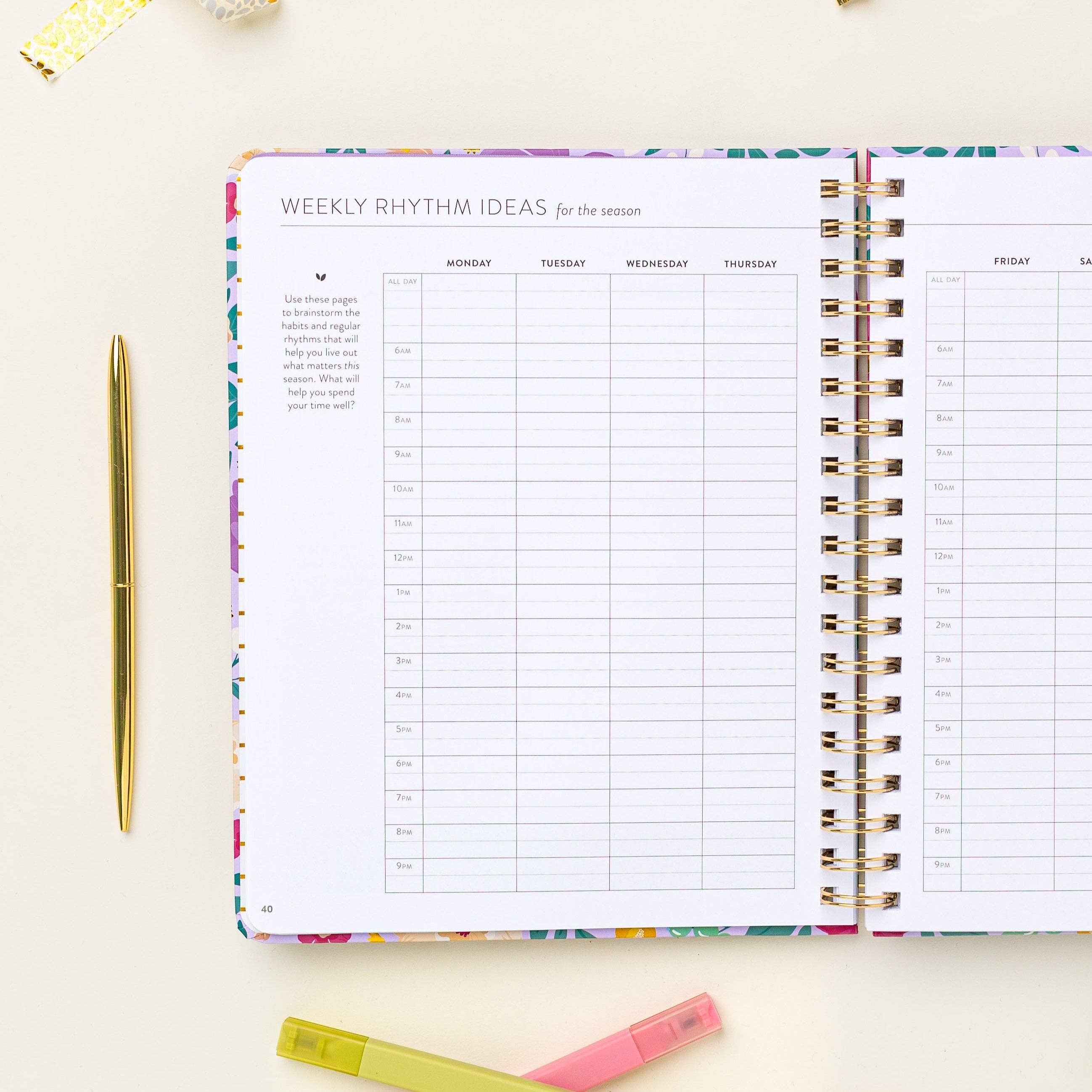 Cultivate What Matters - Wholesale Planner - Fresh Start Weekly Goal Planner | Bold Blooms8