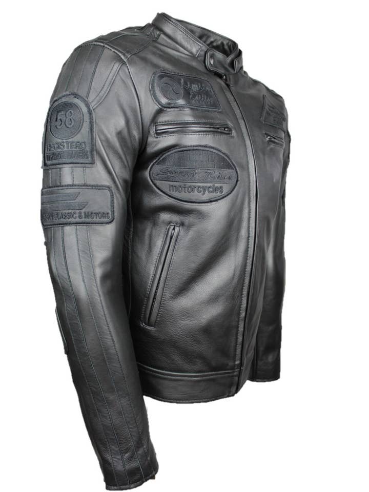 Urban 5884 Amsterdam | Leather jackets – Casaco de couro - Homem por atacado – URBAN 5884 - Jaqueta de moto masculina FIFTY EIGHT21