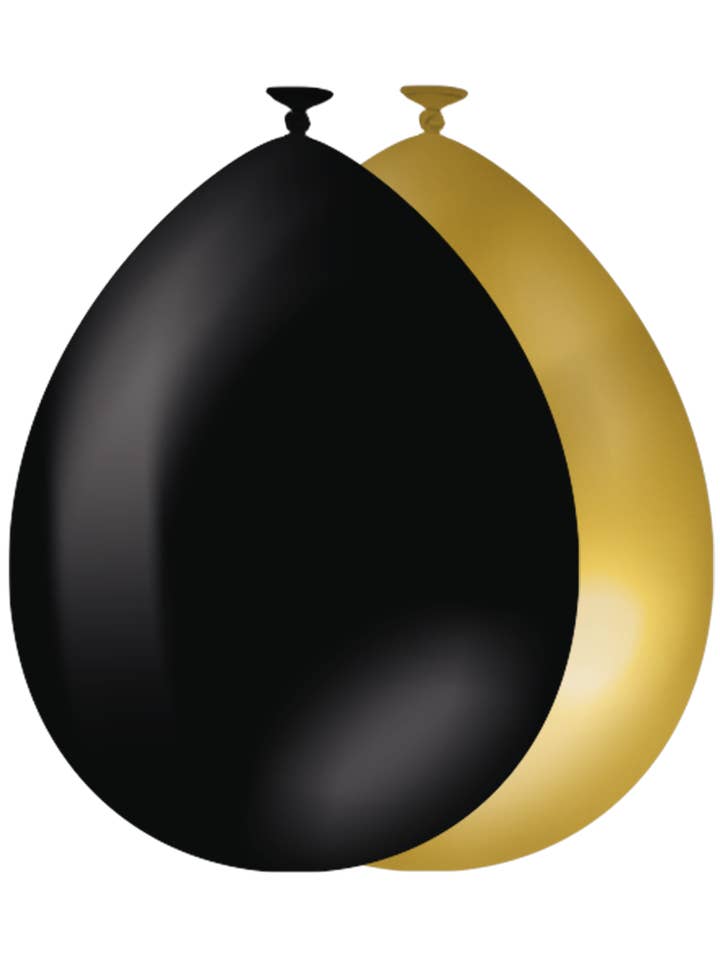 Globos 50 uds. - Oro y negro para venta al por mayor de PD Party