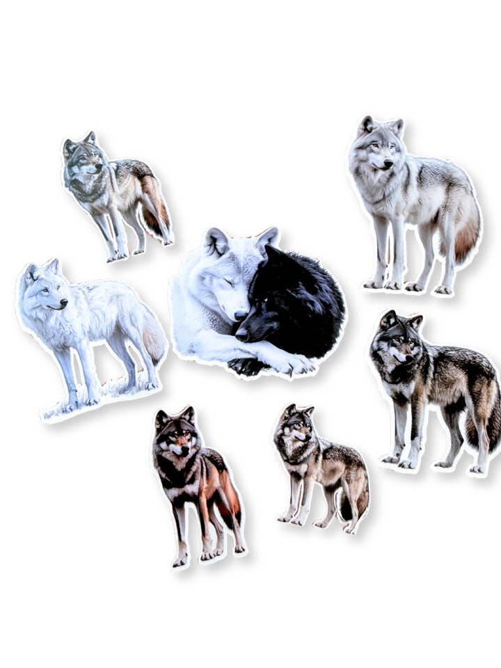 Wolf Pack |vinyl sticker voor wholesale door The sticker era