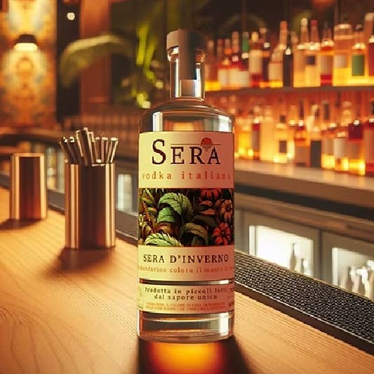 Vodka Sera D'inverno Mandarino ed erbe aromatiche - 70cl per la vendita all'ingrosso da parte di Café 124 srl