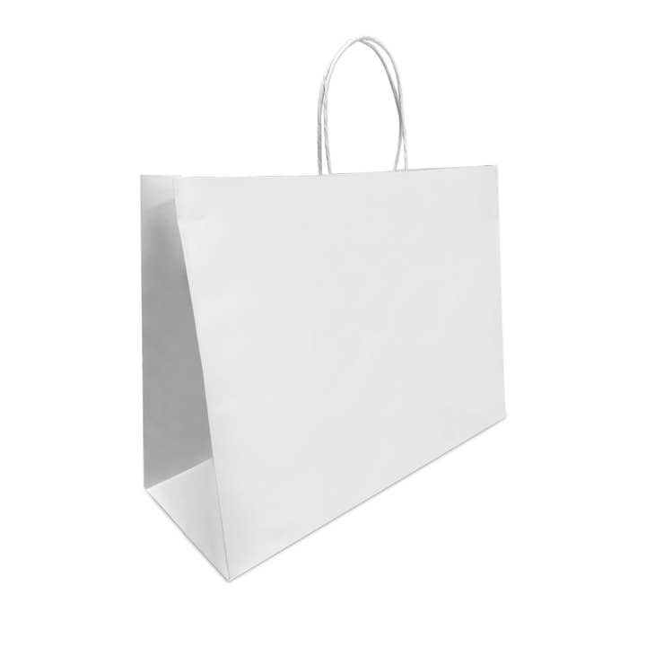 Kis Paper - Wholesale Gift Bag - Vogue 16x6x12 inches White Paper Bag Twist Handles1