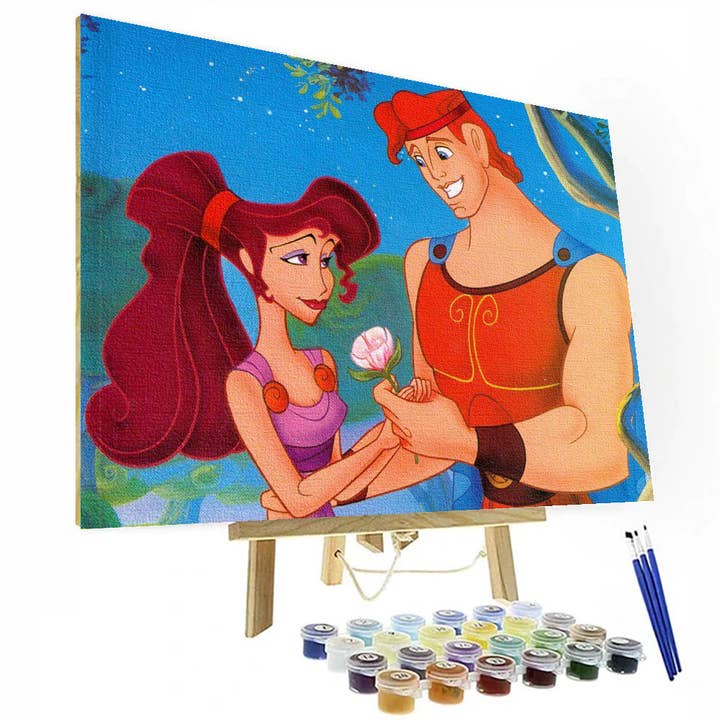 Artistry Rack - Venta al por mayor Kit de manualidades - Set de pintura para pintar por números de Megara y Hércules