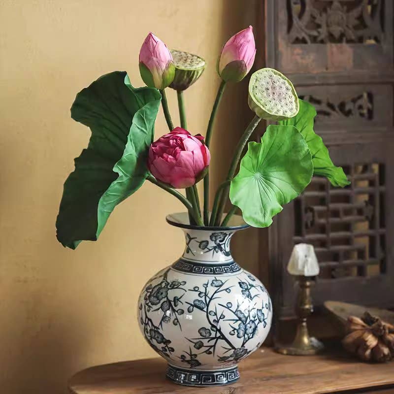 Rustic Reach - Wholesale Artificial Flowers - Artificial Lotus Flower and Seedpod0