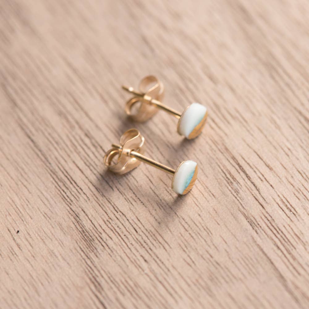 Almeda Jewelry - Venta al por mayor Pendientes de botón/aretes de poste - Minicírculo Lanikai (55-LMC)2