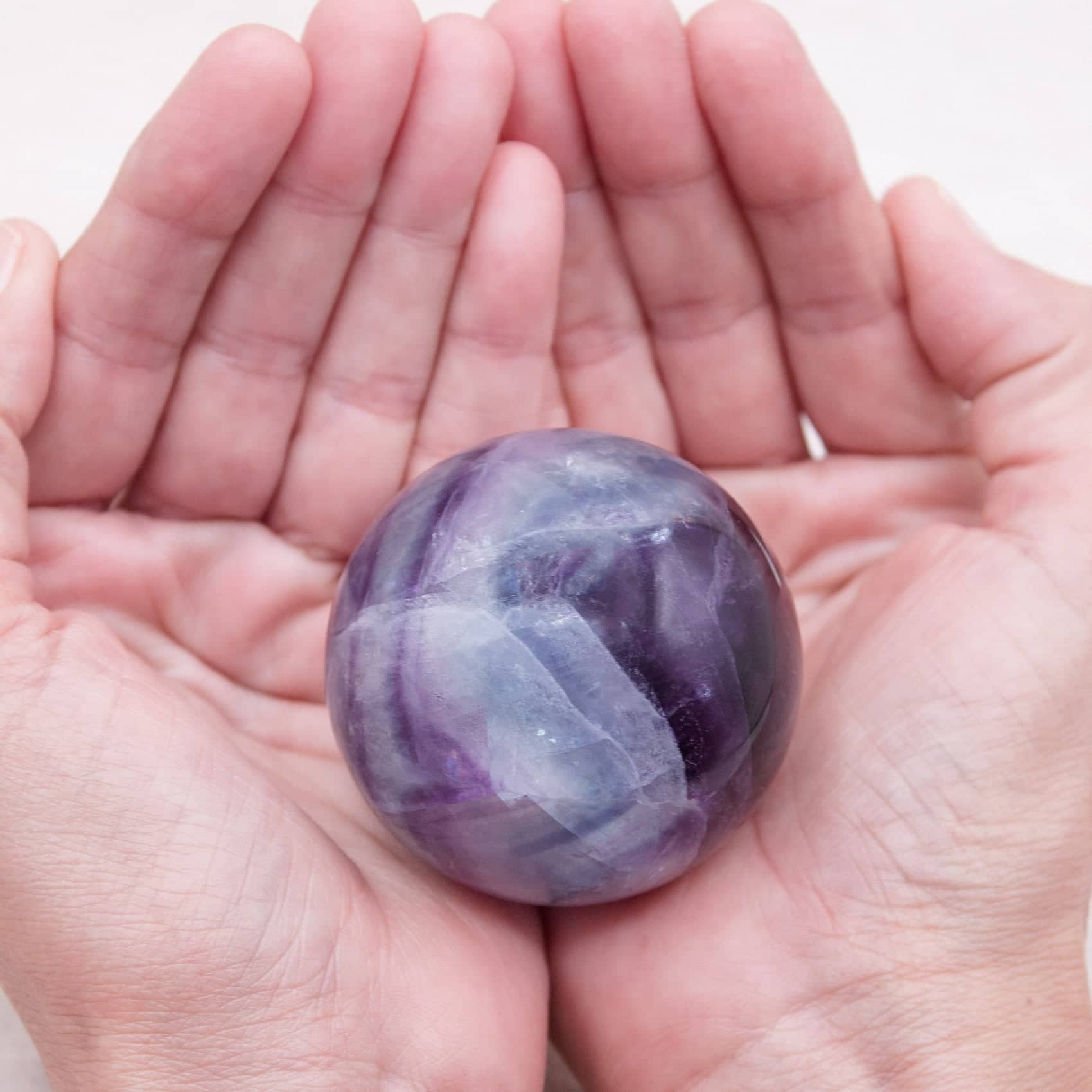 Tiny Rituals - Wholesale Spiritual Stone/Crystal - Rare Rainbow Fluorite Spheres - AAA Premium Quality46