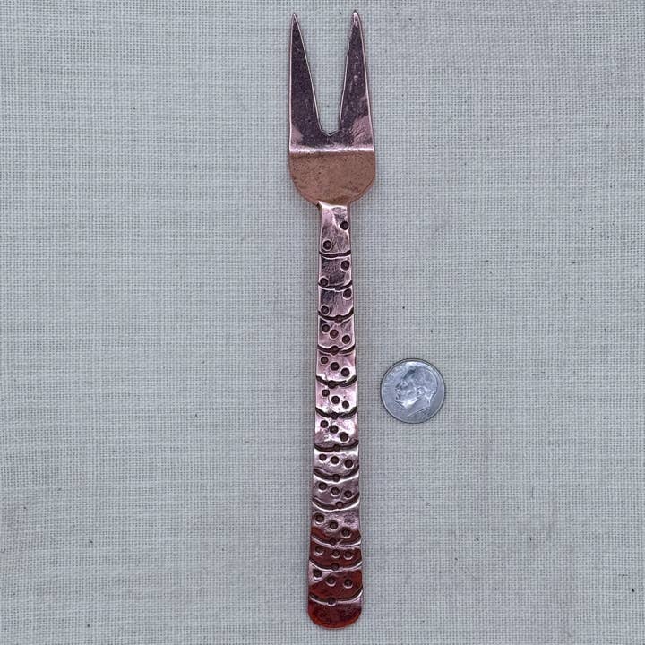 Tesoros Trading Company - Vente Sets de couverts - Ensemble de couverts 3 pièces en cuivre forgé à la main, Inde2