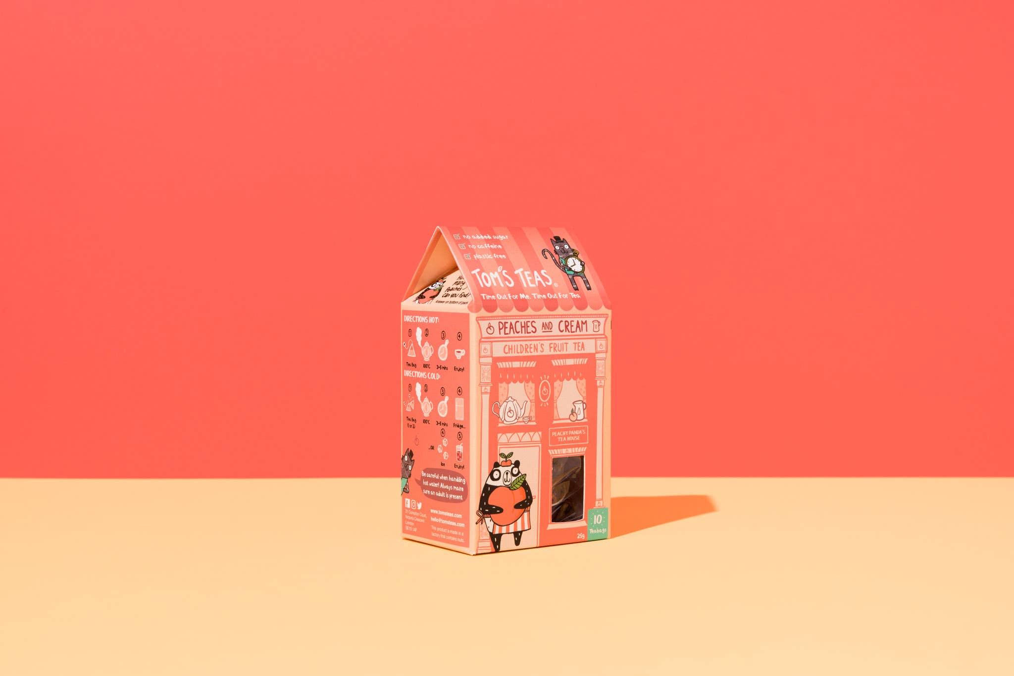 Tom's Teas – wholesale Health/detox tea – Peaches and Cream - children's fruit tea3