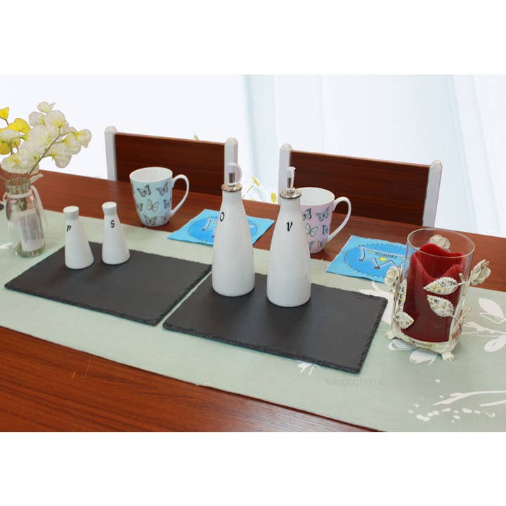 ELEGANT PRODUCTS UK LTD – wholesale Platter – Van Gogh Slate Serving Platter Cheese Board 4pc Set1