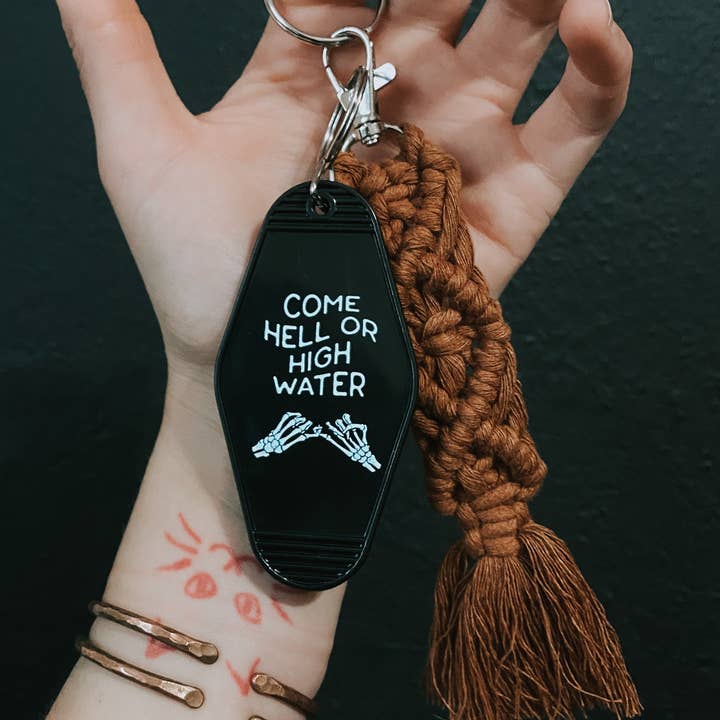 Hippie’s Daughter - Wholesale Keychain - Unisex - come hell or high water // motel keychain2