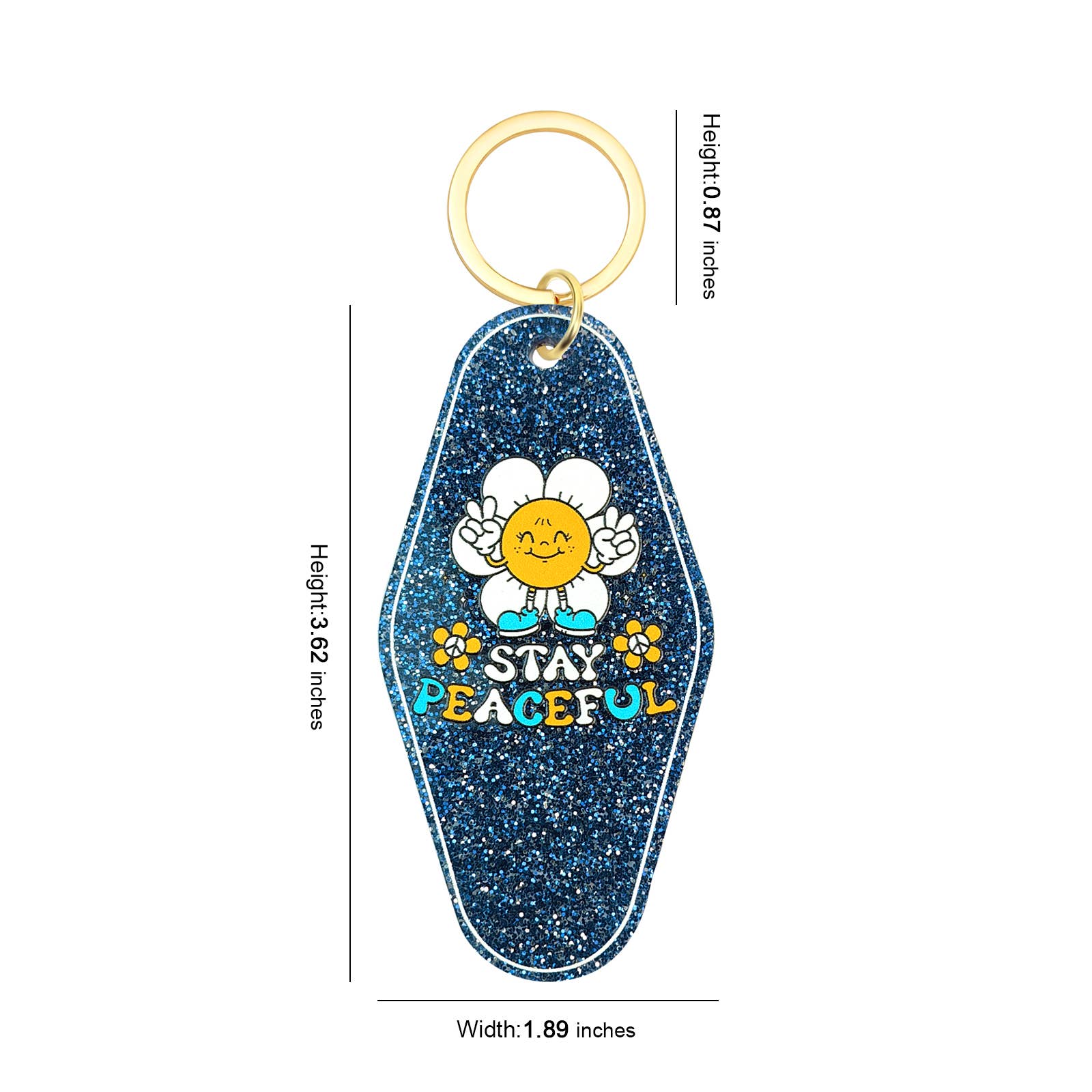 Sparkle Being – wholesale Keychain – Women's – Vintage Retro Style Motel Hotel Keychain Key Ring14
