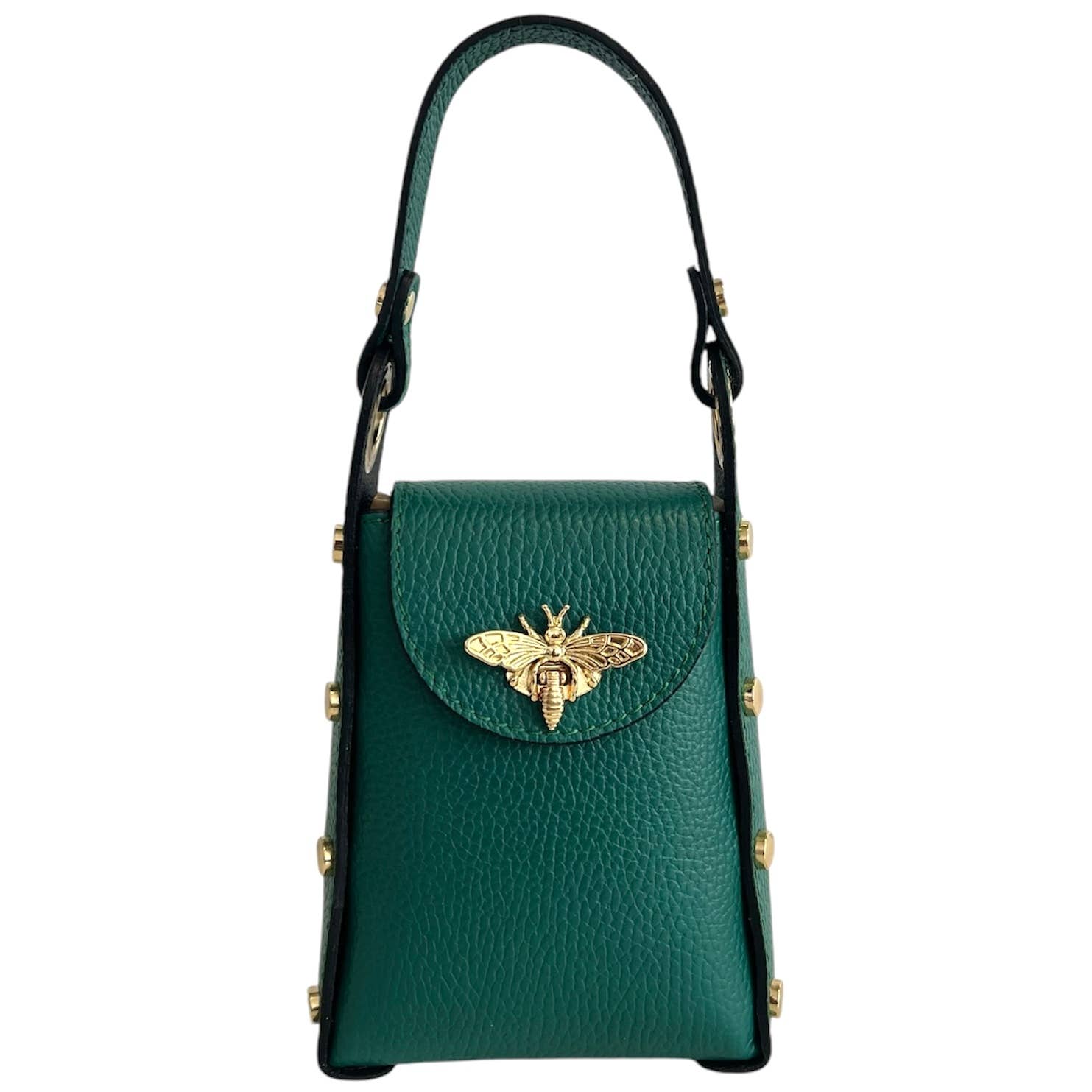 MODARNO - Wholesale Top Handle Bag - Women's - Modarno mini bag in genuine leather dollar with bee-shaped l8