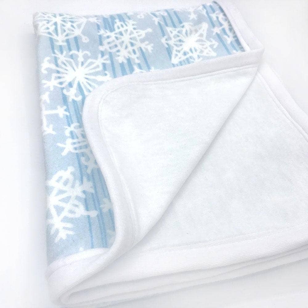 Sunny Day Designs - Wholesale Receiving Blanket - Baby - Snowflake Organic Cotton Baby Blanket1