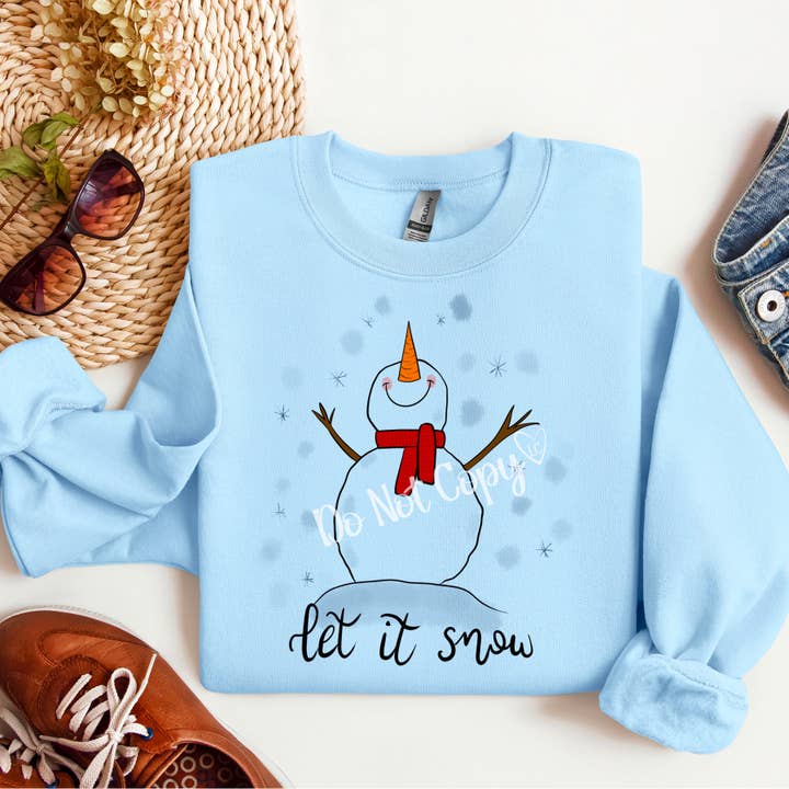 Lauras Closet - Wholesale Graphic Sweatshirt - Women's - Let it snow