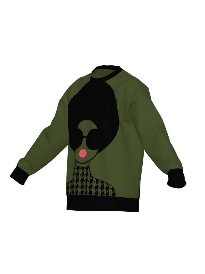 DUA MENKA - Wholesale Knit Sweater - Women's - Angi Diva Knit Sweater - Green5