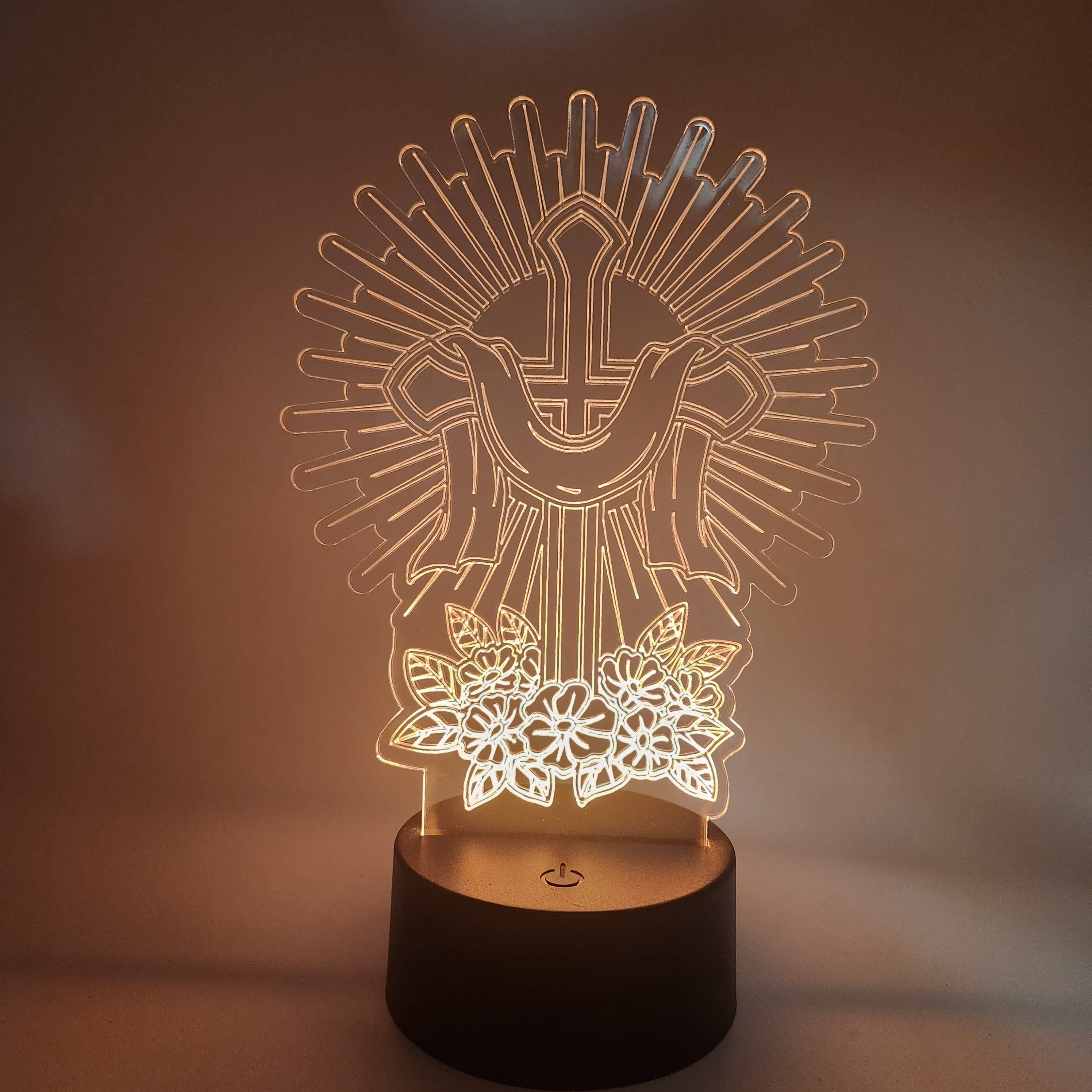 The 308 Collective - Venta al por mayor Lámparas decorativas/de escritorio - Luz LED de cruz cristiana | Regalos religiosos | Lámpara católica2